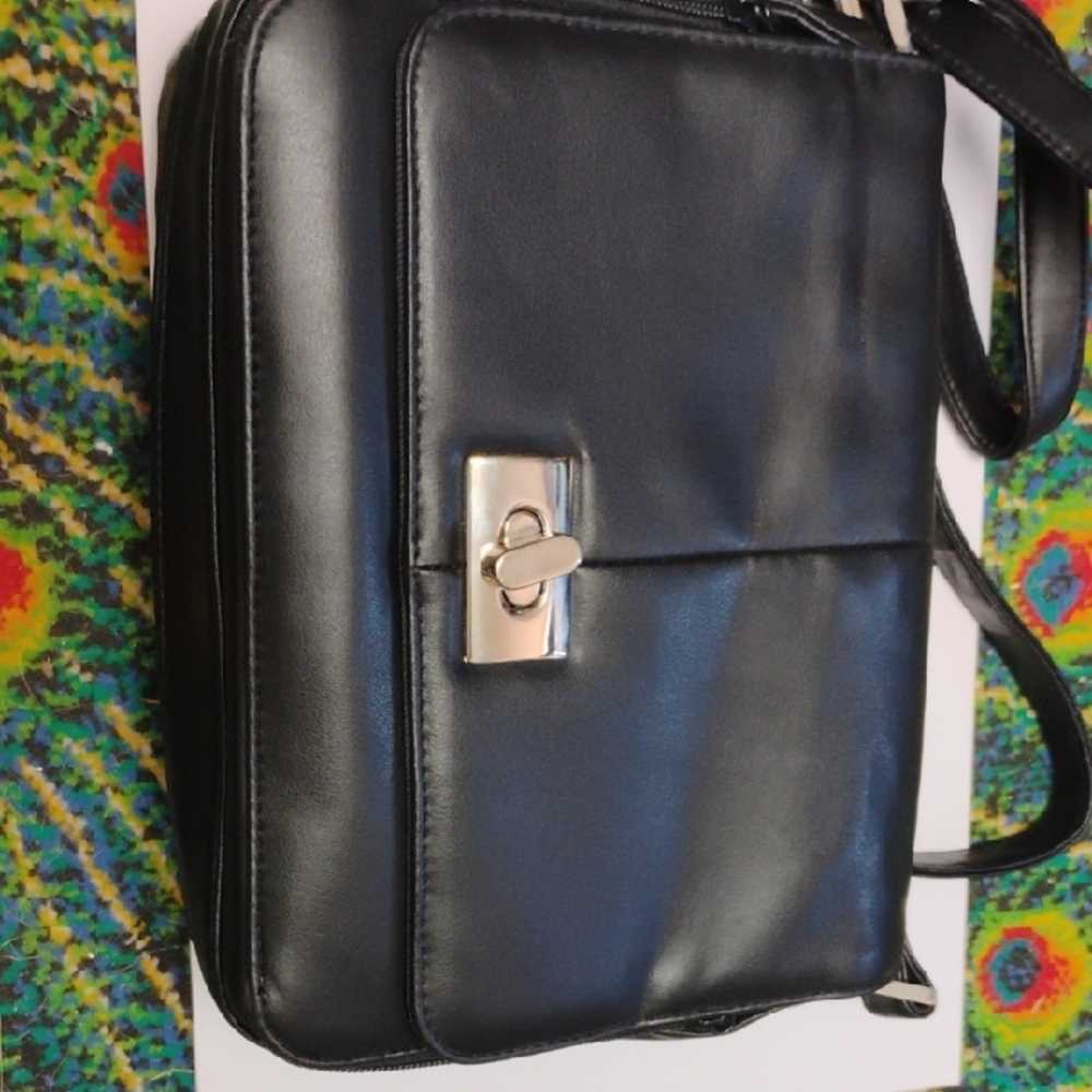 KOLTOV Vintage NEVER USED Black Leather Shoulder Bag